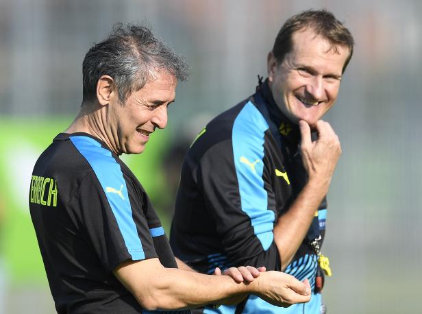 Training des ÖFB-Teams in Wien: Koller/Janeschitz.