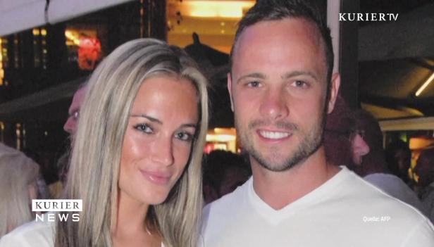 Oscar Pistorius und Reeva Steenkamp posieren für ein Foto.