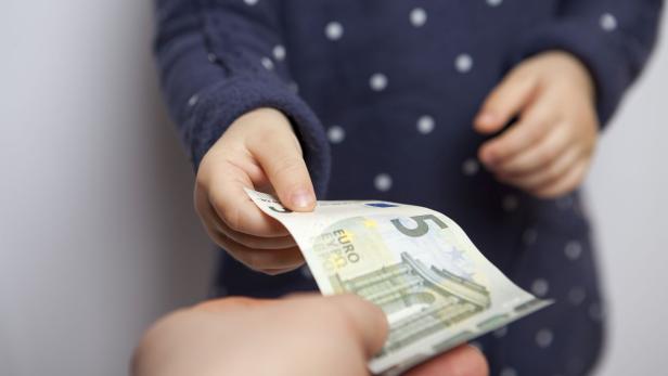 Child takes money
