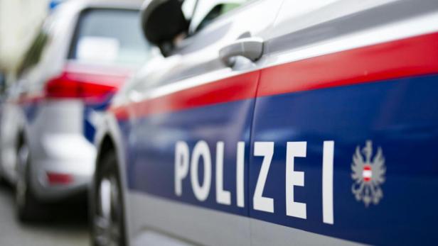 Detailansicht eines österreichischen Polizeiautos.