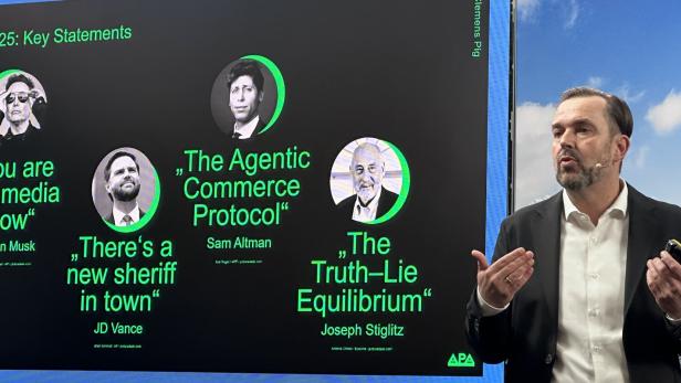 APA-Chef Clemens Pig beim Europäischen Mediengipfel Seefled