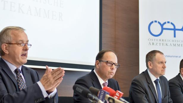 PK "NEUES PRÄSIDIUM DER ÄRZTEKAMMER": STEINHART / SZEKERES / LINDNER / MAYER