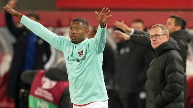 ÖFB-Teamchef Rangnick mit Kapitän Alaba