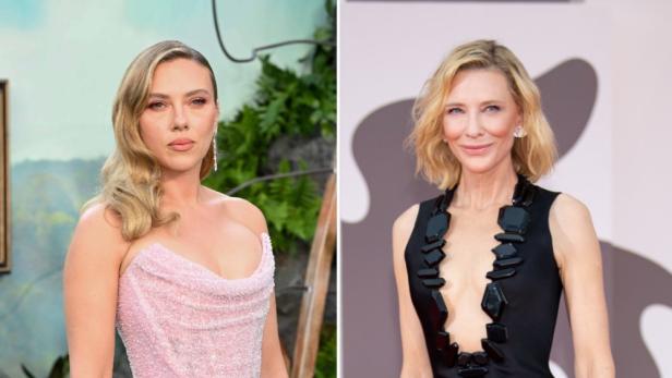Porträtfotos von Scarlett Johansson und Cate Blanchett