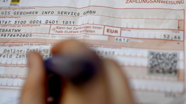 Ein Zahlschein des Gebühren Info Service (GIS).