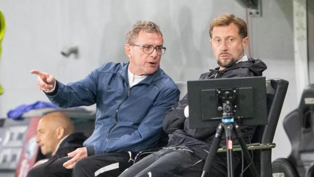 Rangnick mit Assistent Kornetka
