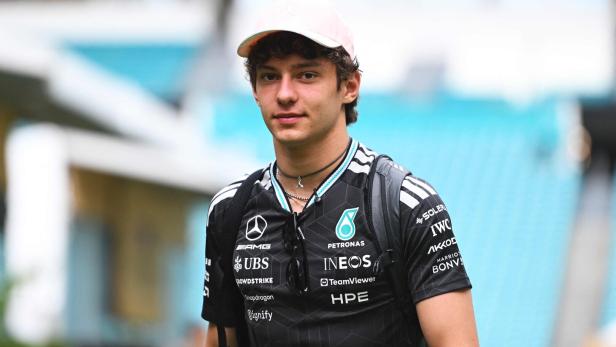 WM-Leader Antonelli im Fahrerlager von Miami