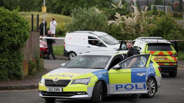 Police cordon after June 8 knife attack left a man seriously injured and prompted police to declare a critical incident, in Belfast