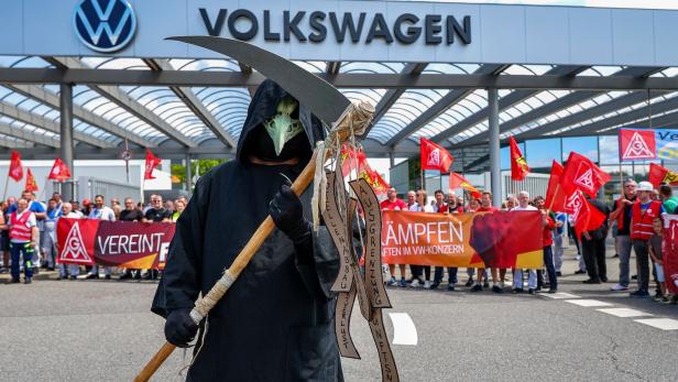 VW-Aufsichtsrat und IG-Metall-Protesttag - Zwickau