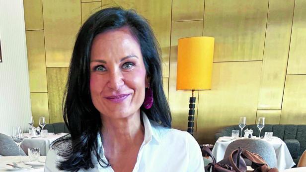 Silvia Grünberger beim Essen 