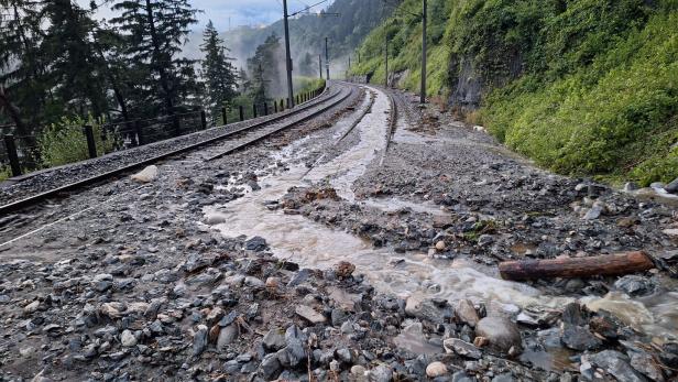 Murenabgang Brenner Bahnstrecke