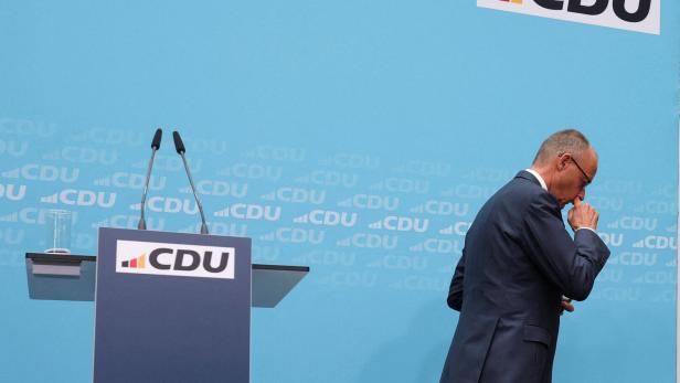 Christian Democratic Union (CDU) party leaders news conference after state elections, in Berlin