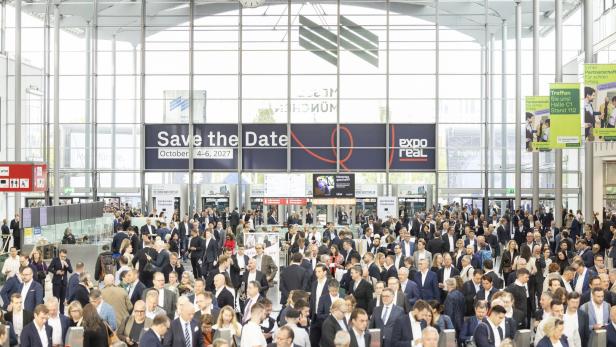 Die Messehalle in München war bei der Expo Real gut besucht 
