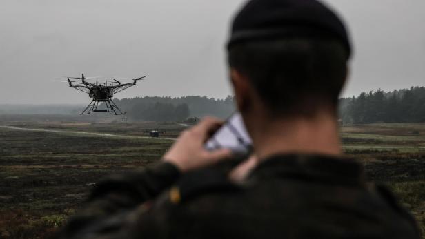 German Defence Minister Pistorius takes part in trials of new weapons systems for the Bundeswehr