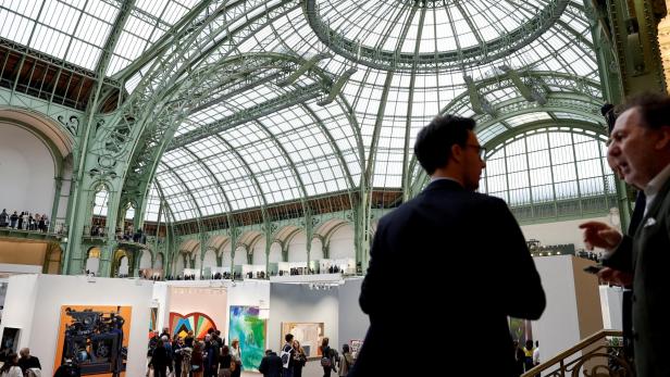 FILE PHOTO: Art Basel international modern and contemporary art fair at the Grand Palais in Paris