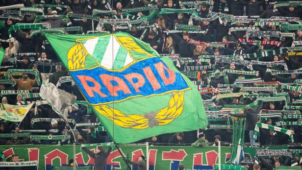 Die Rapid-Fans füllen den Block West
