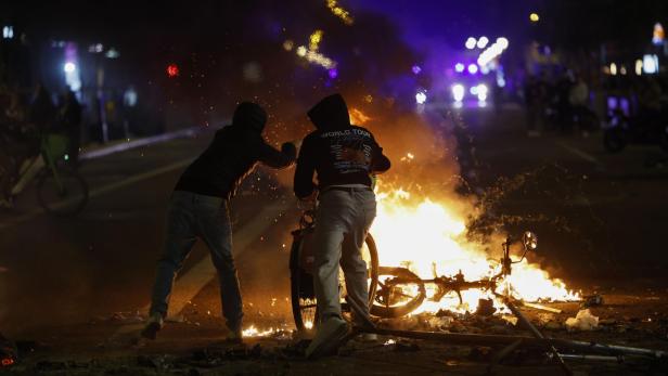 Students protest in Barcelona