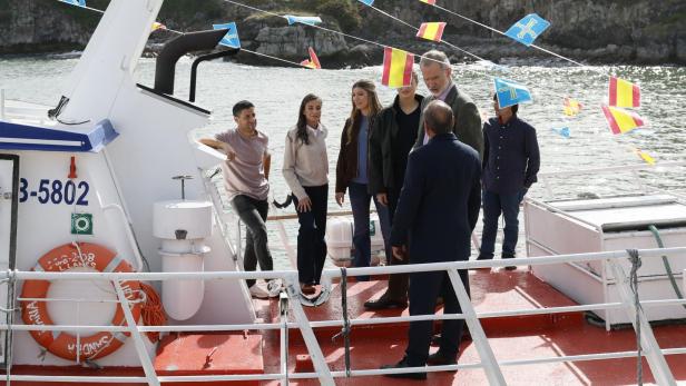 Spanish royal family visits award-winning village of Llanes