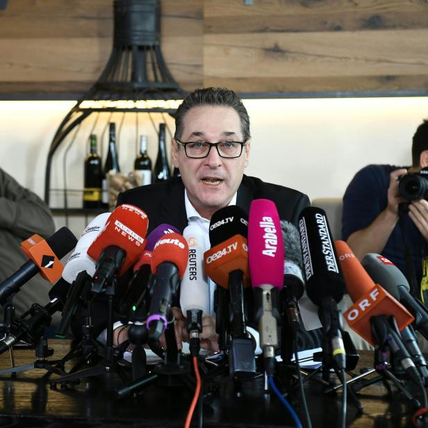 PK Strache: „Persönliche Erklärung“.