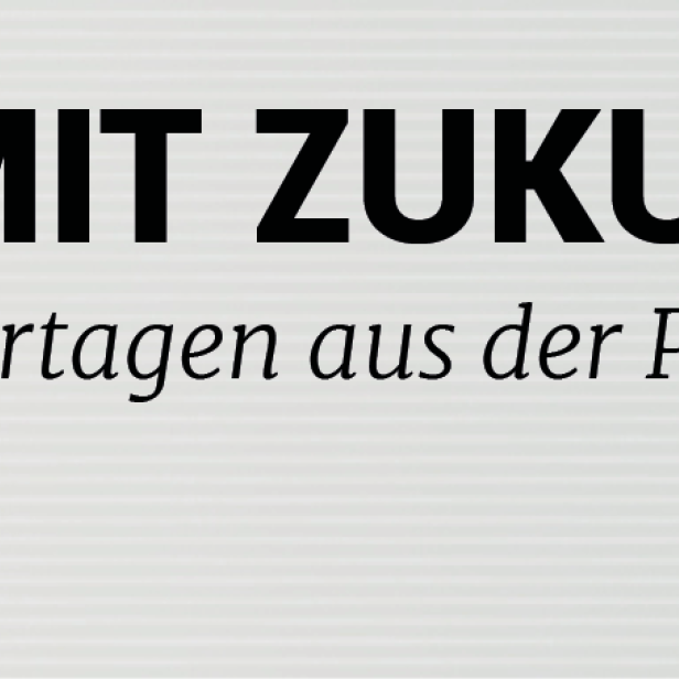 Das Banner wirbt für eine „Lehre mit Zukunft“ und spannende Reportagen aus der Praxis.